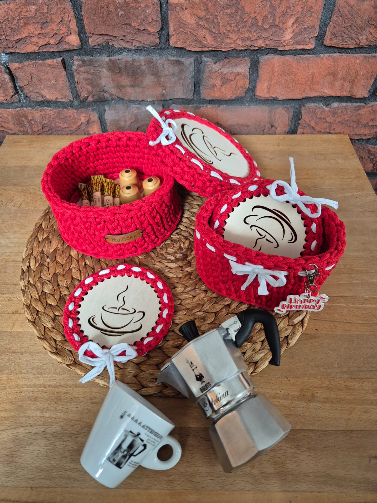 Ružička Coffee/Tea Set — červená