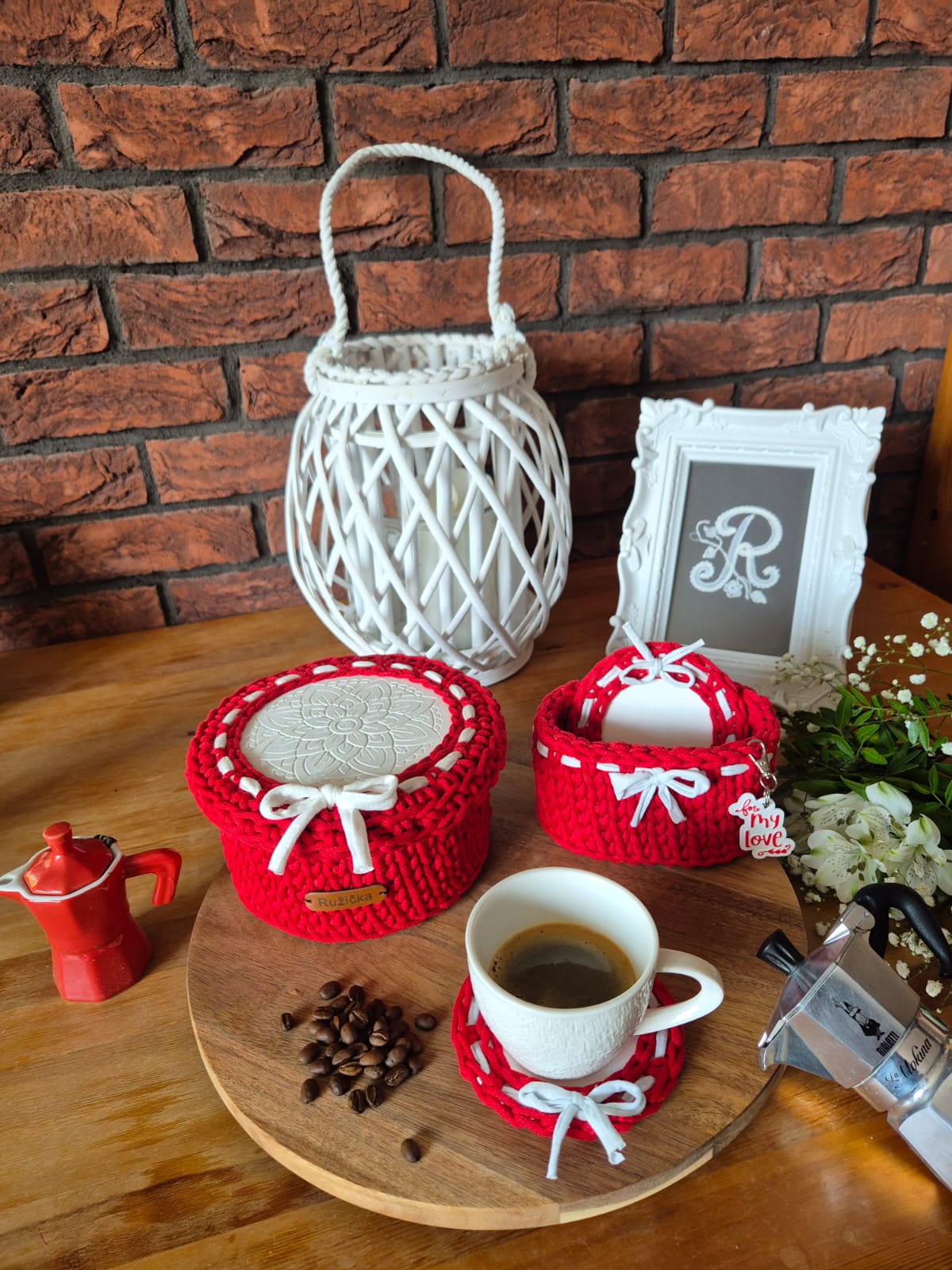 Ružička Coffee & Tea Moments — farba Červená ruža